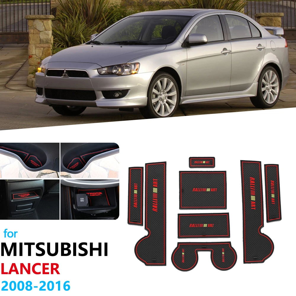 Противоскользящий резиновый подстаканник для Mitsubishi Lancer 2008 ~ 2016 Ralliart EVO X Galant Fortis EX