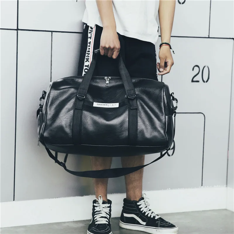 Новая мода PU портативная уличная фитнес-сумка для путешествий на короткие расстояния большая Вместительная дорожная сумка маленькая