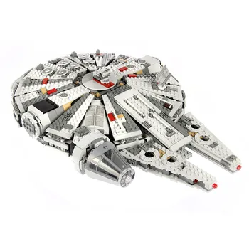 

Star Series Wars Millennium Falconlys Building Blocks Model Kit Compatible Force Awakens Battleship Block Bricks Kids Toys Movie