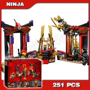 

251PCS Ninja Throne Room Palace of Secrets Showdown Samurai 10935 Model Building Blocks Toys Bricks Compatible with Lago