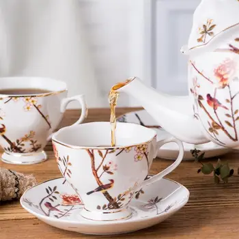 

Originality Ceramics Coffee Cup Saucers Suit English Style Afternoon Tea Restaurant Caffe Espresso Scented Tea Black Tea Cup