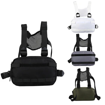 

Men's and Women's Pocket Chest Bag, Hip-Hop Bag, Chest Pocket, Tooling Waist Bag, Hip-Hop Vest Bag