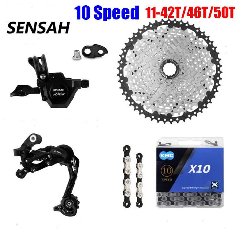 Кассета SENSAH RX10 MTB велосипедные переключатели 1X 10 скорость 42/46/50T кассета маховик с
