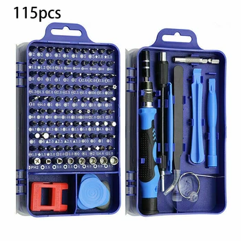 

115 In1 Magnetic Precision Screwdriver Bit Set Computer Phone Repair Tool Kit
