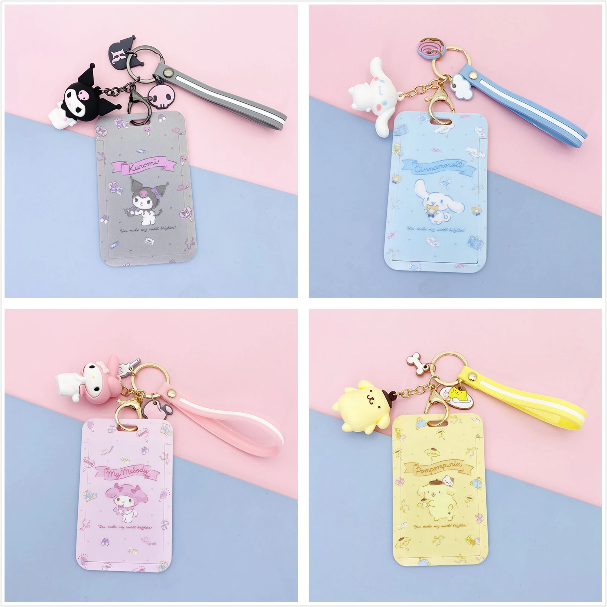 Kawaii Sanrio ID кредитный банк цвет Коричный Kuromi MYMELODY студенческий автобус чехол для