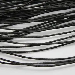 AaaZee 50 ярдов 0,8 мм черная эластичная струна для DIY браслета ювелирных изделий головные уборы 0,8 мм эластичные шнуры (два пучка)