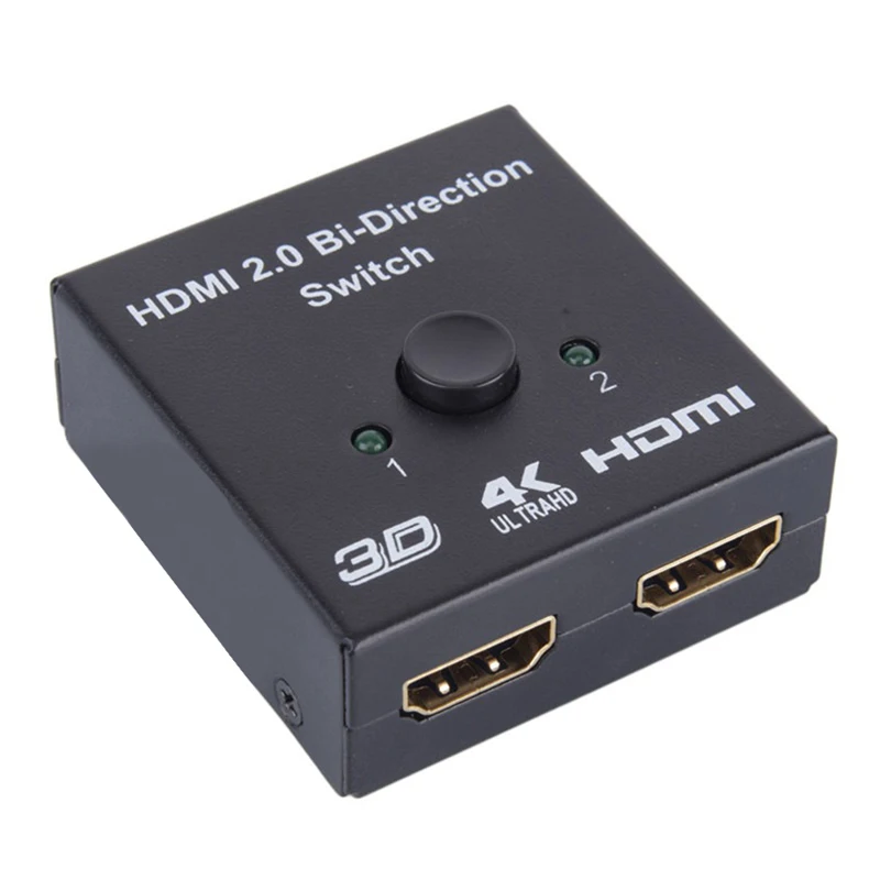 4K HDMI сплиттер Full HD 1080p видео HDMI переключатель 1-2 или 2-1 выход двунаправленный коммутатор для DVD ноутбука ТВ коробка