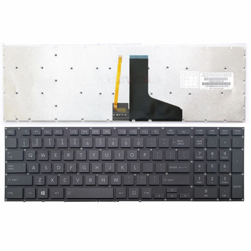 Per Toshiba Satellite P50 P50T P50-A P55 P55-A P50T-A P50-B P75 P70-A Tastiera Del Computer Portatile Disposizione Degli Stati Uniti Di Ricambio Parte