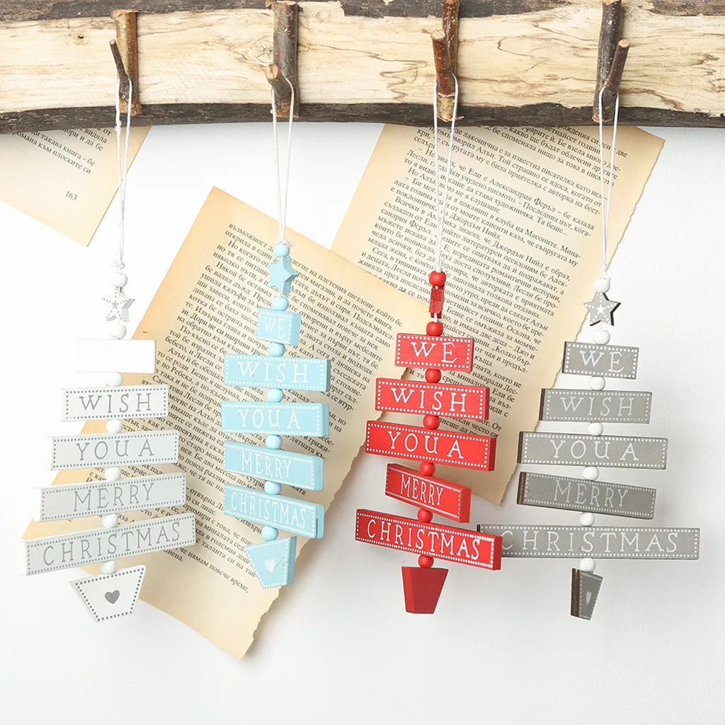 Handmade Christmas Home Decorations Tree Ornament Patterned Hanging Xmas Accessories Gift Supplies Dropshipping/C | Дом и сад