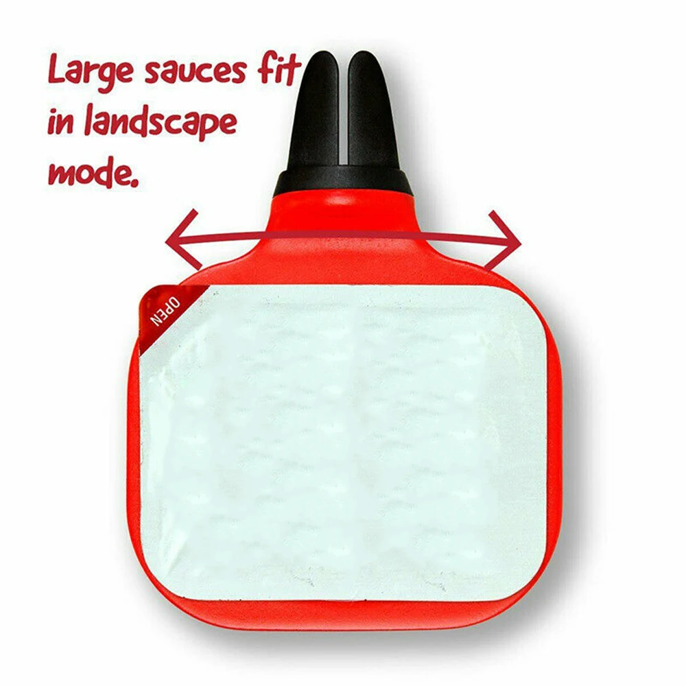 

Holder 2pcs Car ketchup box fries seasoning box car sauce dish Clip In-car Sauce Holder Vent Dip Clip For Ketchup