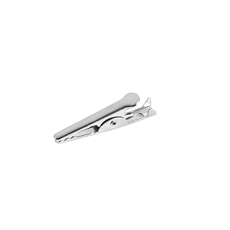 Alligator Clips Electric Test Clamp Test Clip Test Leads Alligator Clip Adapter Electrical Clamp 100PCS 1.06IN / 27mm Mini Metal Alligator Clips, Crocodile Clamps Silver Tone Nickel Plated Test Line Spring Clamps.