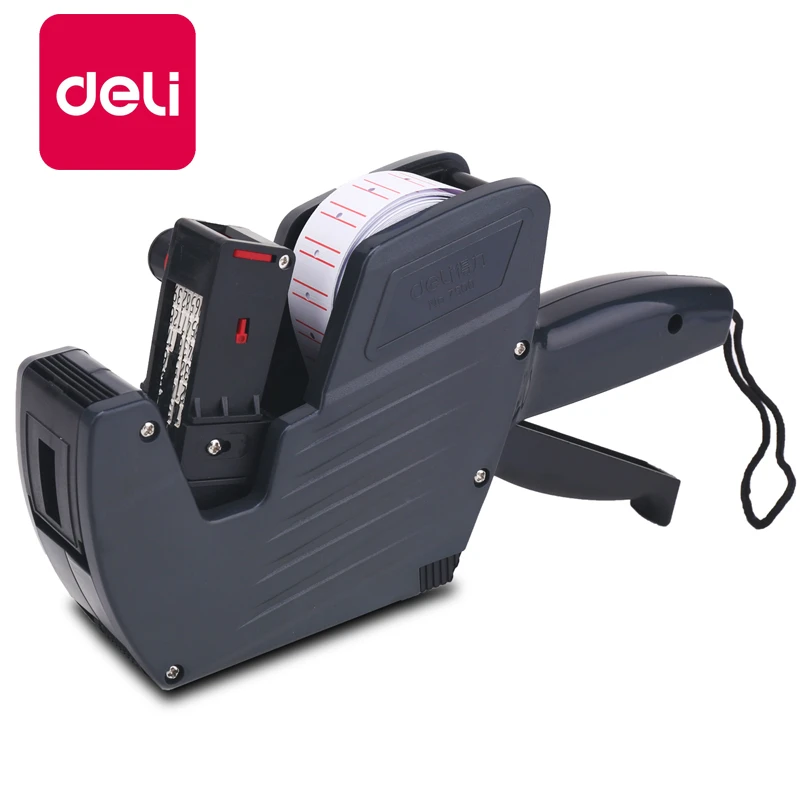 Deli Handheld Price Labeling 8 Digits EOS Price Tag Gun Metal Labeling Machine 21.5*12Mm Price Paper New Hot Sale Labeller