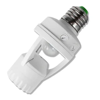 

New 360 Degrees 60W PIR Induction Motion Sensor IR infrared Human E27 Plug Socket Switch Base Led Bulb Light Lamp Holder