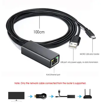 

Ethernet Adaptor Micro USB To RJ45 10/100Mbps Network For Fire TV /Fire Stick Compatible With Micro USB Fire TV Stick Dropship