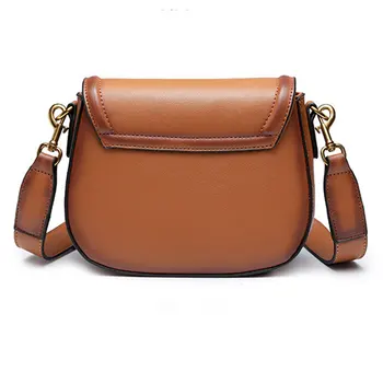 

LANSUXIANG Fashion Women's Bag Lock Saddle Bag Crossbody Chain Women's Shoulder Bag