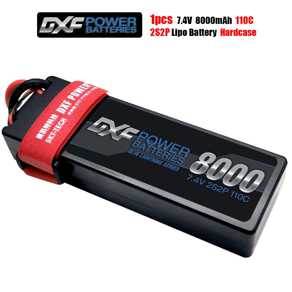 DXF 7,4 V 110C 8000mAh Lipo батарея 2S2P RC Lipo батарея с Dean/T XT60 XT90 Разъем для RC модель автомобиля Лодка Грузовик 1/8 RC автомобиль