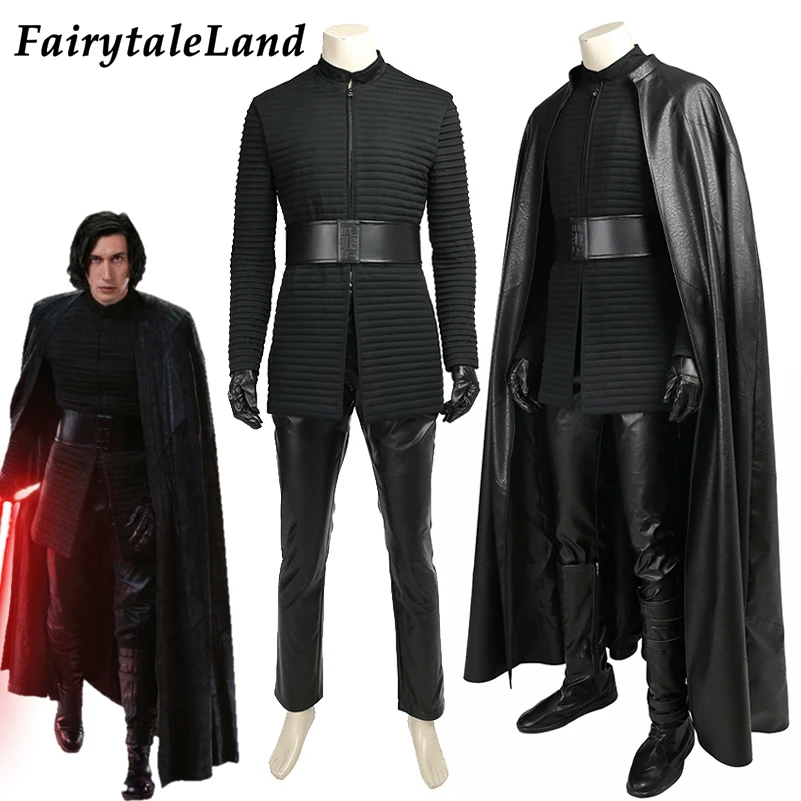 Kylo Ren костюм косплей Звездные войны последний джедай костюм для взрослых на Хэллоуин мужской Kylo костюм Рена необычный жилет Косплей Аксессуары