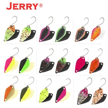 

Jerry Aquarius 2pcs trout spoon lure kit spinner UV color bauble blinker freshwater fishing set