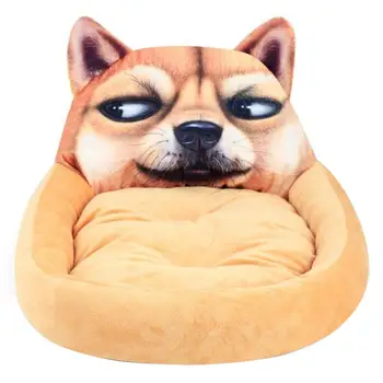 

Soft Dog Bed Washable Cartoon Animal Dog Kennel Sleep Dog Large Bed Basket Mat For Large dogs