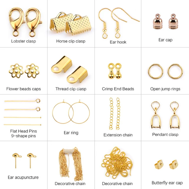 Mixed Jewelry Making Findings Set Metal Alloy Accessories Kit