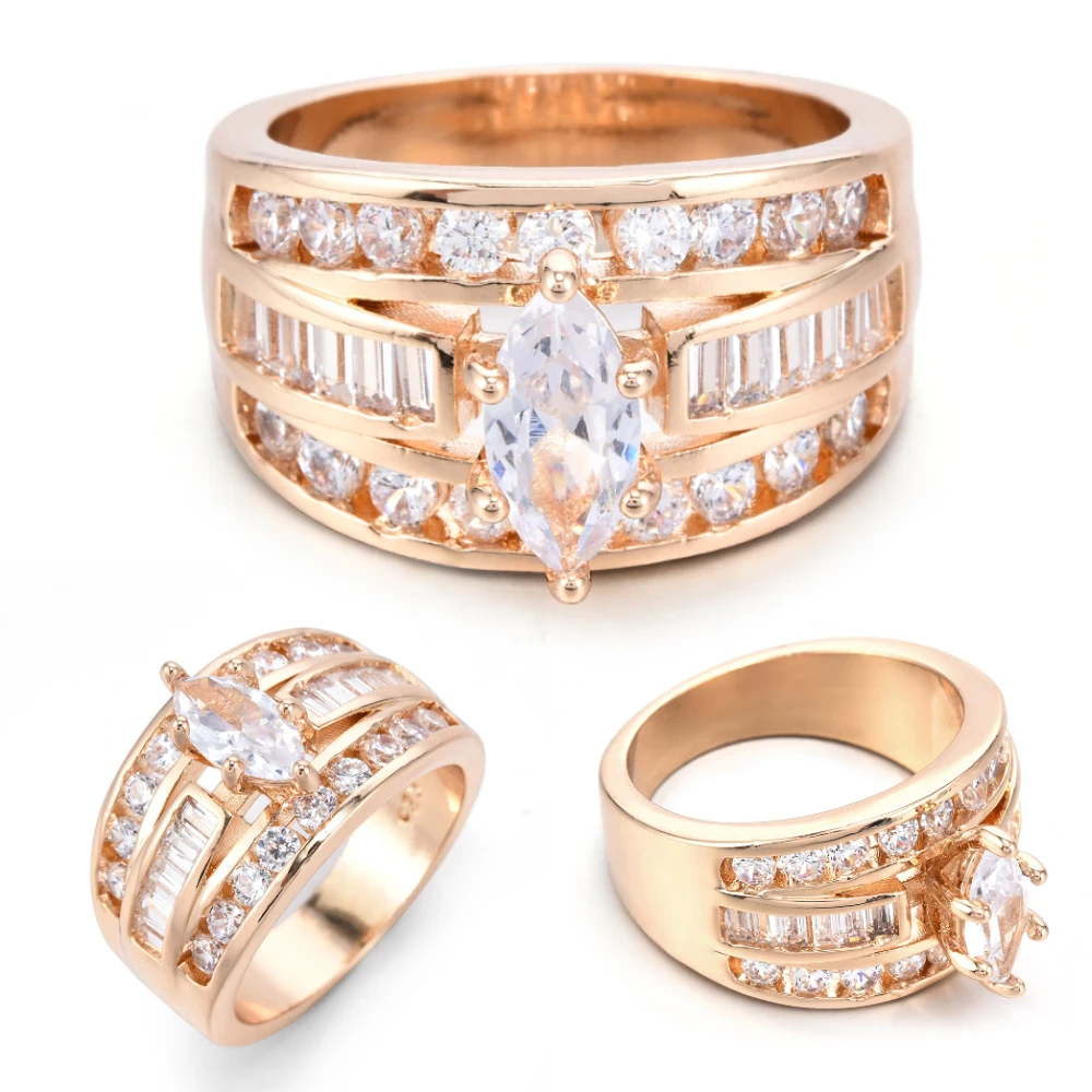 Cincin untuk Wanita Pria Mawar Emas Cincin Kawin Cincin Fashion Steampunk Tembaga Stainless Steel Wanita Perhiasan Aksesoris Hadiah untuk Anak Perempuan|Rings| - AliExpress