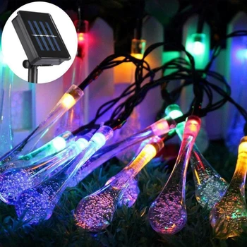 

Solar Powered Waterproof 5/6.5M Holiday Led Christmas Lights Outdoor 20/30 Leds String Lights Decoration Party Holiday Wedding