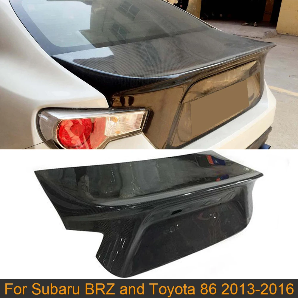 

Car Rear Trunk Cover Trim For Toyota 86 Subaru BRZ 2013-2020 Car Rear Tail Trunk Boot Lid Cover Trim Carbon Fiber