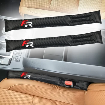 

1/2pcs Pu Leather Front Car Seat Gap Stopper Leak Proof Stop Pad Filler Spacer Mat Cushion Cover For Seat FR leon ibiza Altea