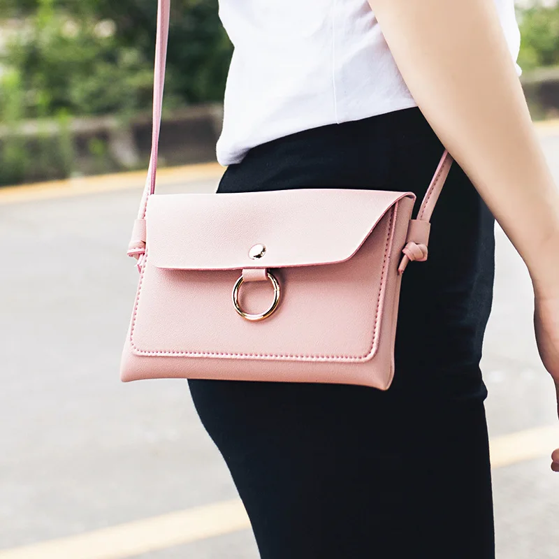 

Korean Version of the Cover Type Circle Shoulder Phone Bag 2019 Spring And Summer New Products Women's Shoulder Change Packet
