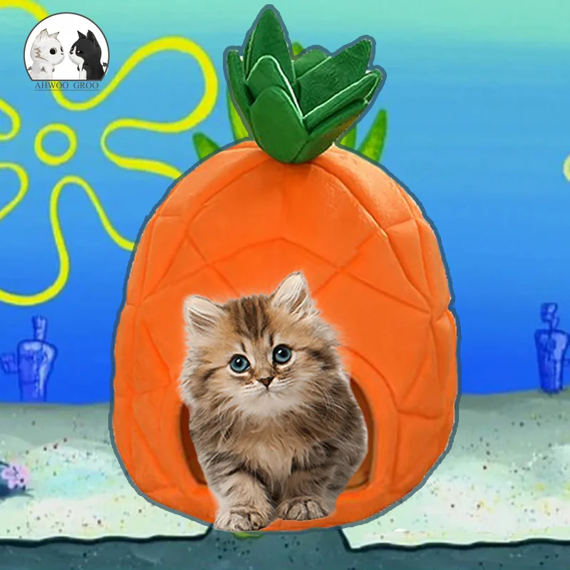 Pet Dog Bed Creative Pineapple Warm Soft Kennel Fruit Cat Dog House Sleeping Pad Animal Puppy Cave Sleeping Mat Fruit Pet Nest Pet Dog Bed Creative Pineapple Warm Soft Kennel Fruit Cat Dog House Sleeping Pad Animal Puppy Cave Sleeping Mat Fruit Pet Nest