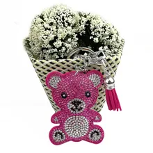 Стабильный обжигающий горячий бурение план плюшевый медведь алмаз набор брелок мешок орнамент подарок