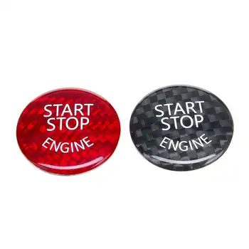 

New Carbon Fiber Car Start Stop Engine Button Switch Button Cover For BMW E60 E90 E91 E92 E93 F/G Classis F01 F02 F10 G30 G37