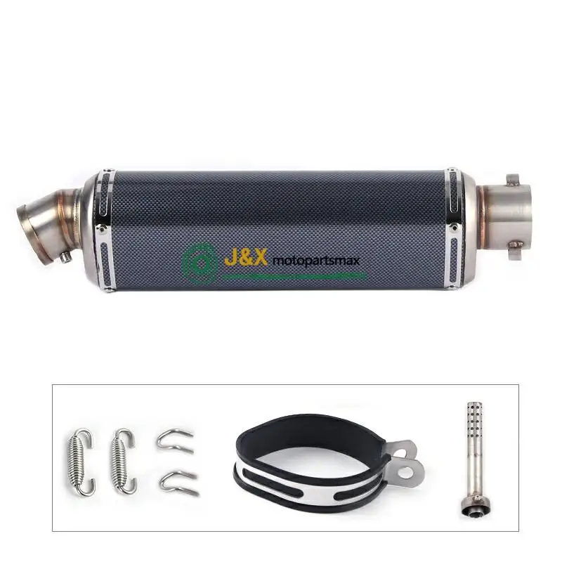 Универсальный глушитель выхлопных газов для мотоциклов скутеров RSV4 FZ800 Ninja400 EX400G