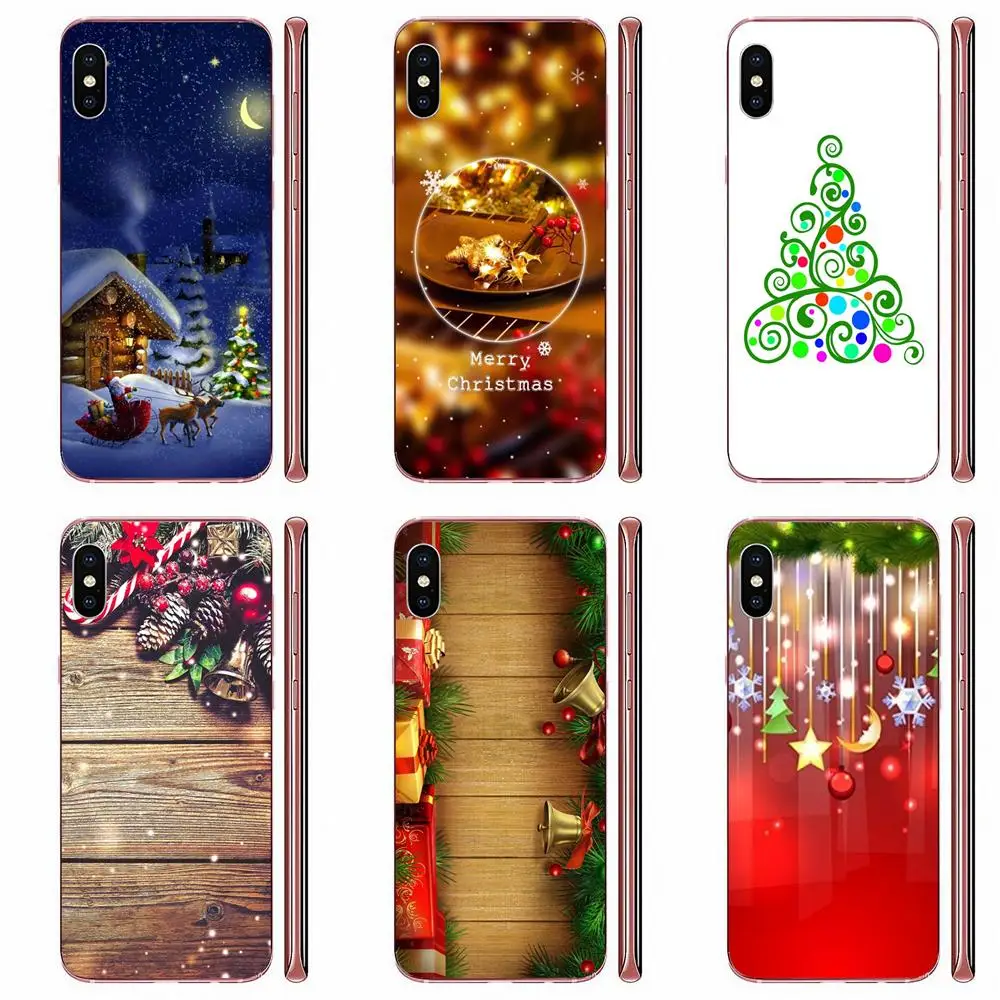 ТПУ Роскошный с новым годом Рождество для Huawei Honor 5C 5X 6A 6X 7 7A 7X 8 8A 8S 8X 9 10 30 Lite Pro Y6 II Y7 Y9