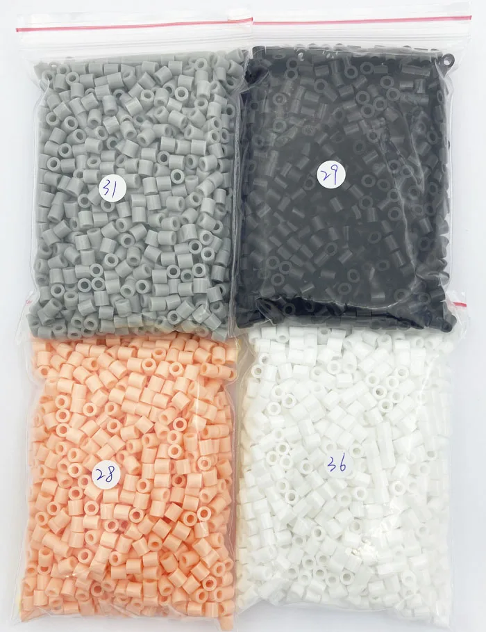 Rainbow Mix Iron Beads Craft Kit - 2000 Pieces for Creative Kids' Projects