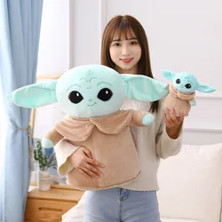 Disney llavero de peluche de Star Wars Para Niños, juguete de maestro Aliens, mandaloriano, dibujos animados, Yoda, 18/28Cm, regalo de Navidad