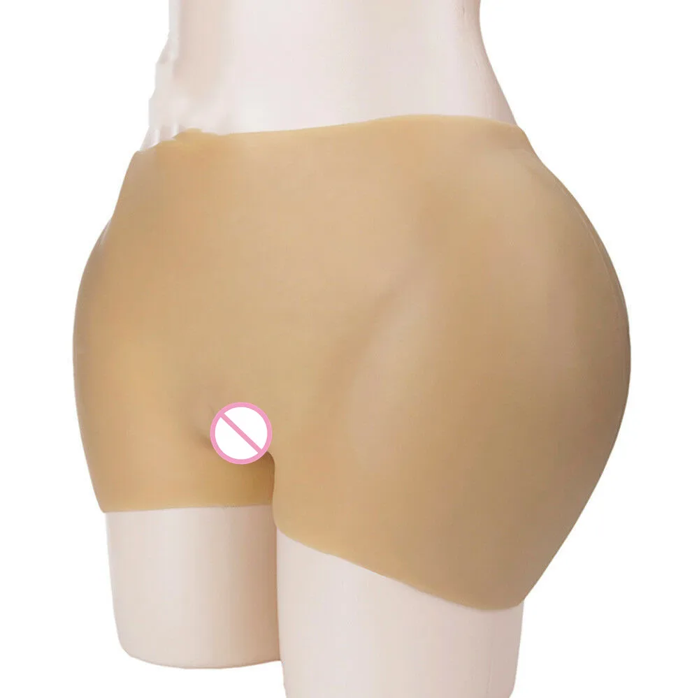 110cm New Informtion Full Silicone Hips Ass Enhancer Shaper Panty Shaped Has 3 Size Thinckness Beige Pants Mens False Butt