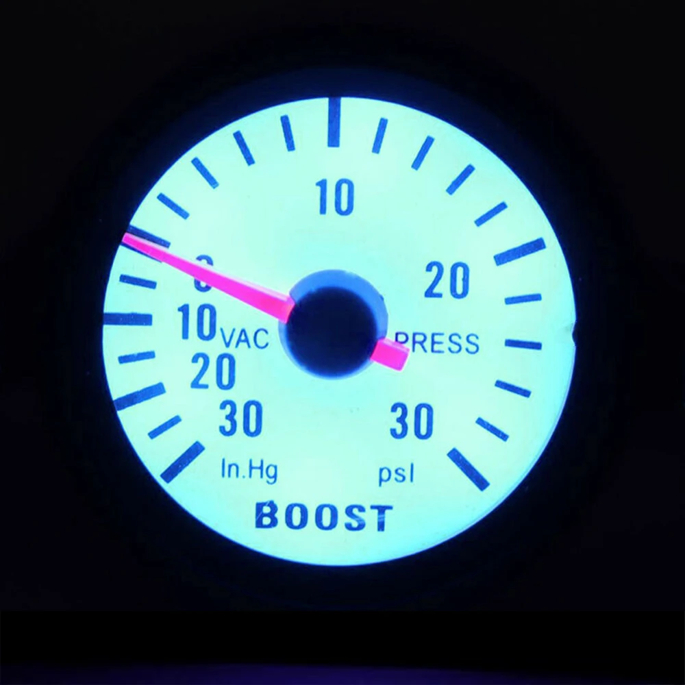 2 ''52 мм синий светодиодный индикатор Turbo Boost Gauge Meter Pointer 0-30 PSI автомобильный турбо Boost Gauge