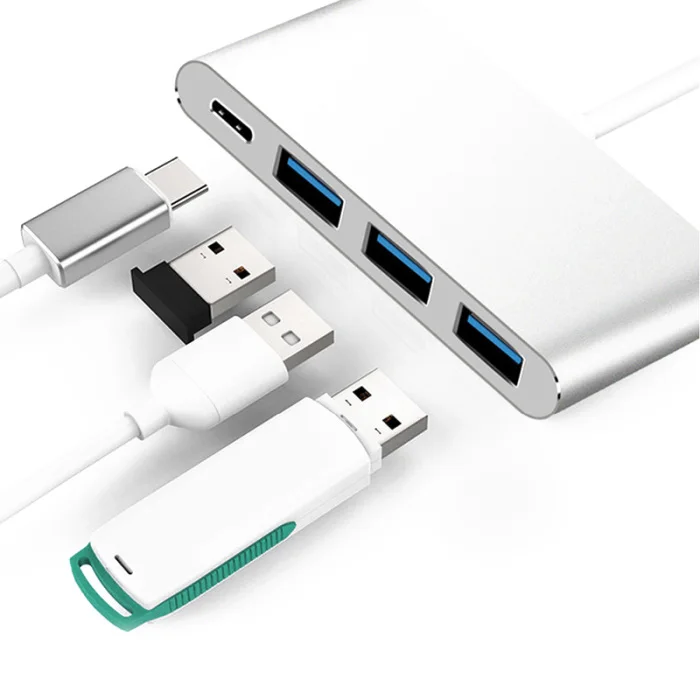 Type C USB 3,0 концентратор зарядный адаптер портативный для мобильного телефона ноутбука Дома Офиса DJA99