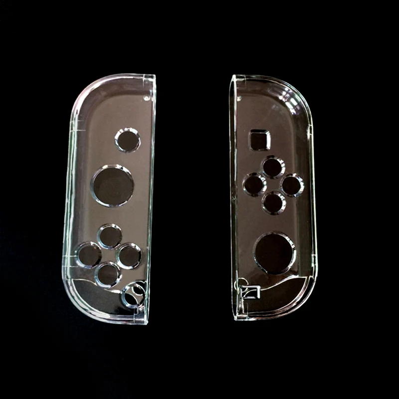 1 Pair Protective Clear Case Cover Shell For Switch Joy-Con Controller Clear