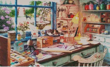 

Top Embroidery Counted Cross Stitch Kits Needlework - Crafts 14 ct DMC DIY Arts Handmade Decor -Tabel Book