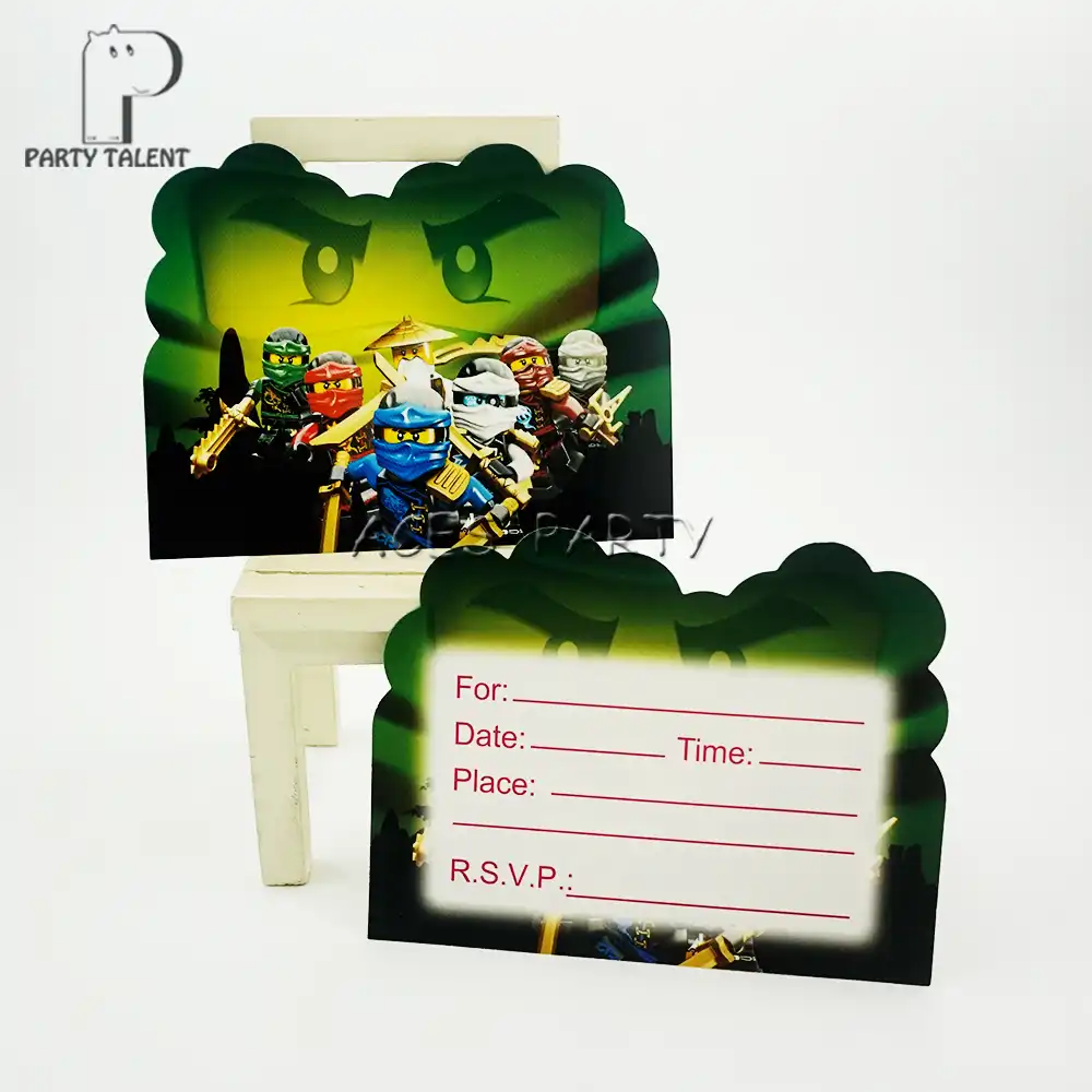 8 Pieces Ninjagoing Theme Invitation Carte Invitations Pour Enfants Fete D Anniversaire Fournitures Bebe Douche Fete Decoration Aliexpress 8 Pieces Ninjagoing Theme Invitation Carte Invitations Pour Enfants Fete D Anniversaire Fournitures Bebe Douche Fete Decoration Aliexpress
