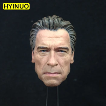 

Custom 1/6 Scale T800 Arnold Schwarzenegger Older Elder Version Head Sculpt Headplay for 12" HT Action Figure Body Doll Toys