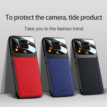 

100pcs/lot Back Phone Case For Xiaomi 10 Pro CC9e A3 For Redmi Note 9 Pro Max 9S 8T Organic PC Grained Leather Cover Coque