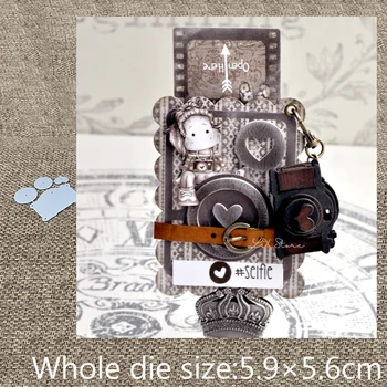 

New Design Craft Metal Cutting Dies heart Camera decoration scrapbook die cuts Album Paper Card Craft Embossing die cuts