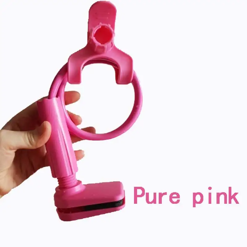 Pink Универсальная подставка для телефона, вращающаяся на 360 градусов, Гибкая длинная рука, ленивый держатель, зажим для кровати, настольный Автомобильный держатель для селфи, поддержка для iphone, samsung - Цвет: Pink