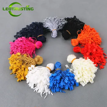 

5000pcs/Bag 18cm Length Color Tags Rectangle Rope Strings Cords String Seal Garment Wedding Dress T-shirt Hang Tag String Cords