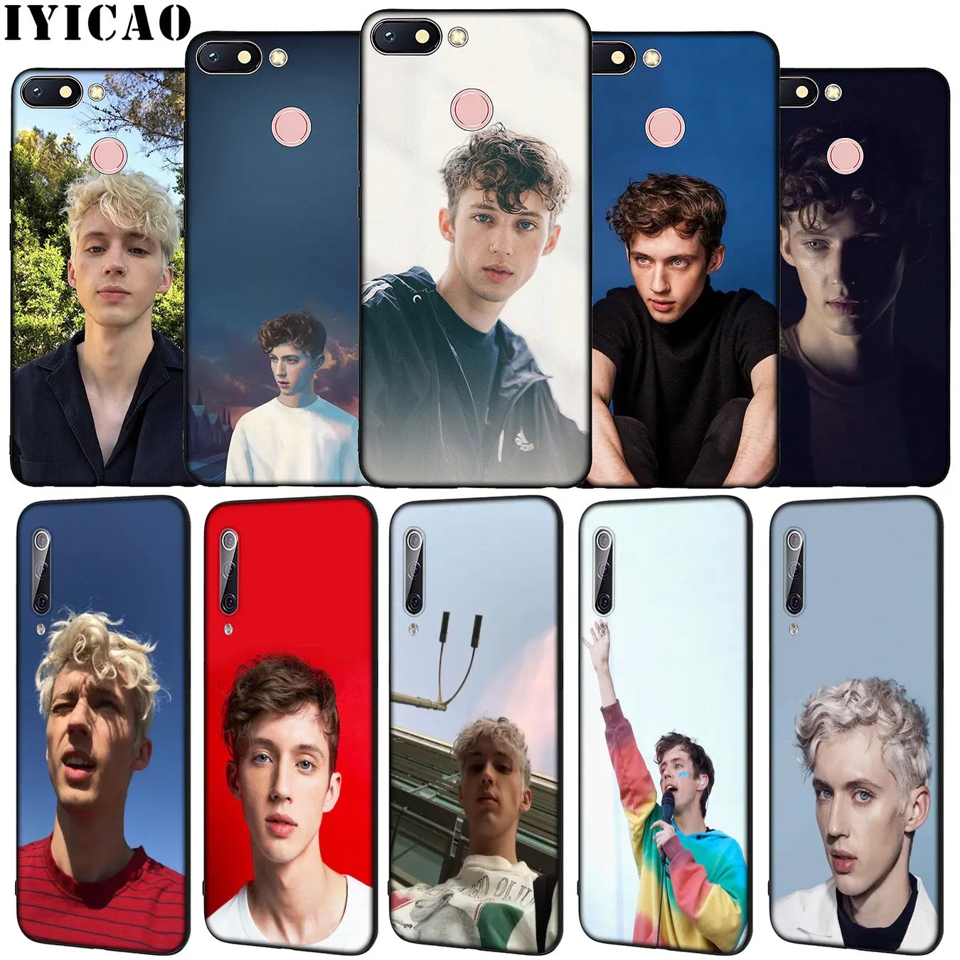 

IYICAO Troye Sivan Soft Silicone Phone Case for Xiaomi Redmi K20 S2 GO 6A 5 Plus 4A 4X Note 8 7 6 Pro Black TPU Cover
