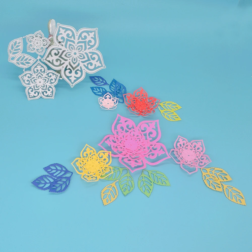 

New flower metal cutting mold, Christmas flower, photo frame craft mold, DIY scrapbook photo album paper card making decoration