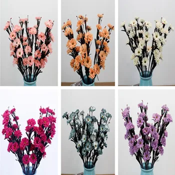 

Fake PE Sunflower (5 heads/piece) 22.83" Length Simulation European Sun Flower for Home Wedding Decorative Artificial Flowers